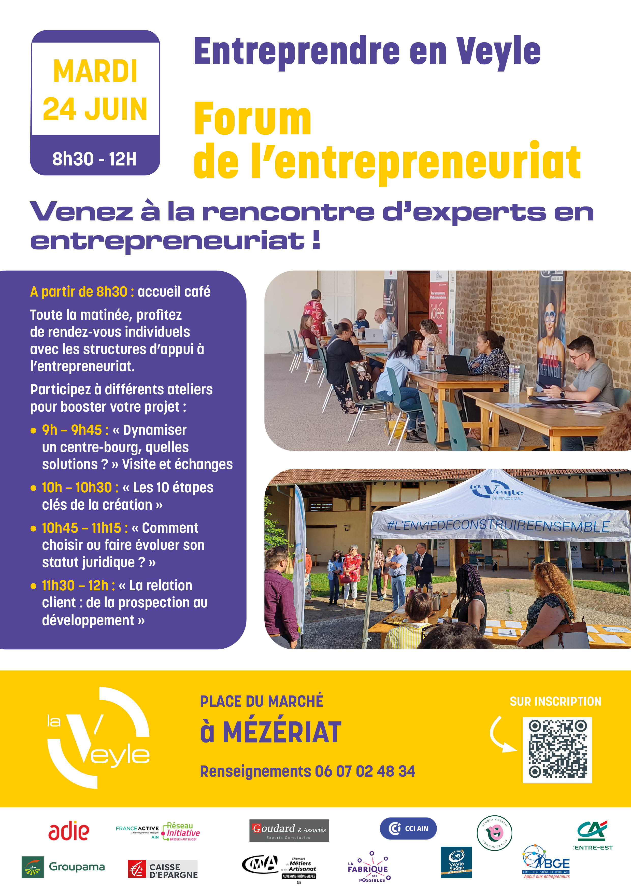 Flyer Forum de lentrepreneuriat 24 06 25