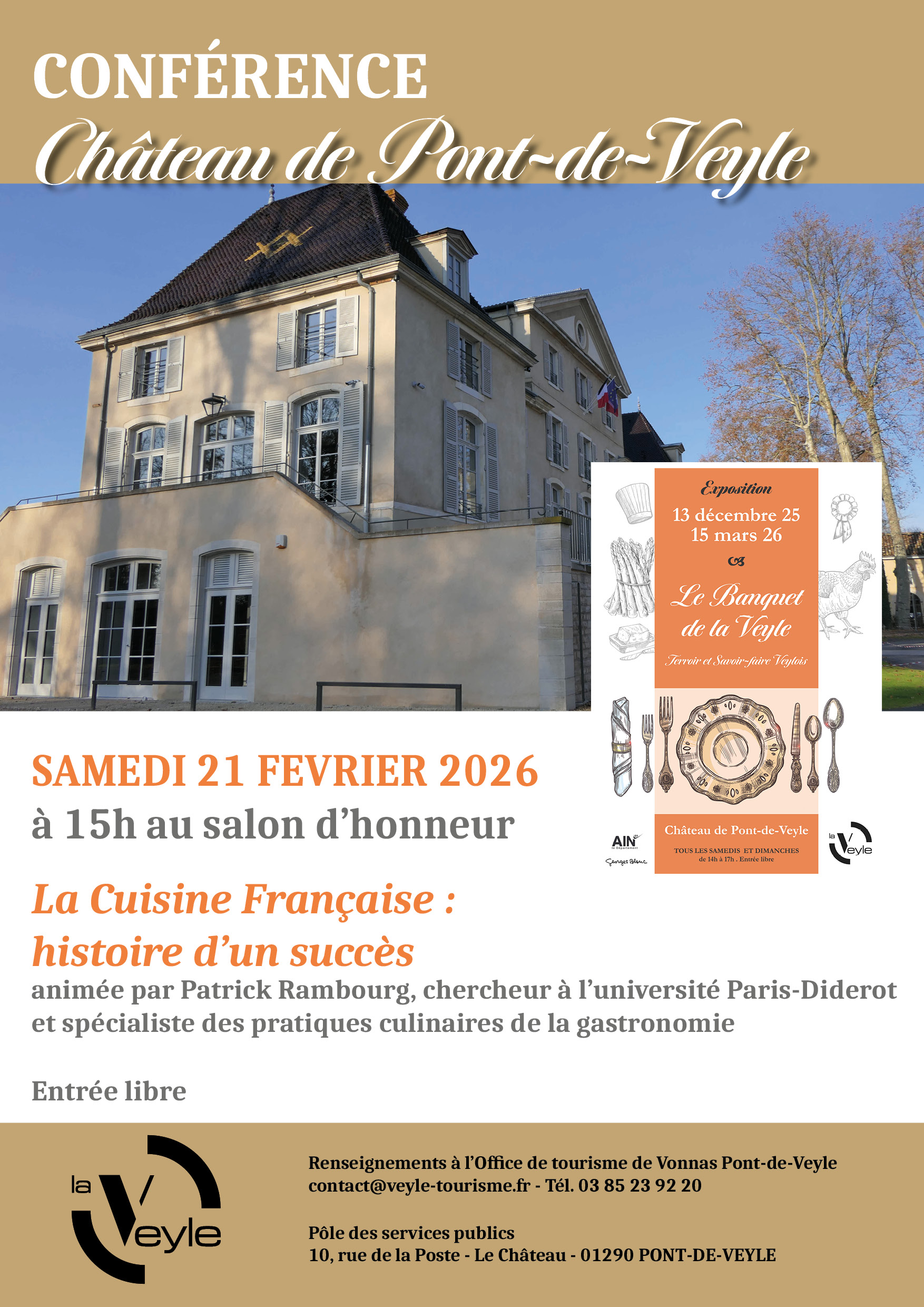 Affiche Chateau Conference Rambourg 21 02 26