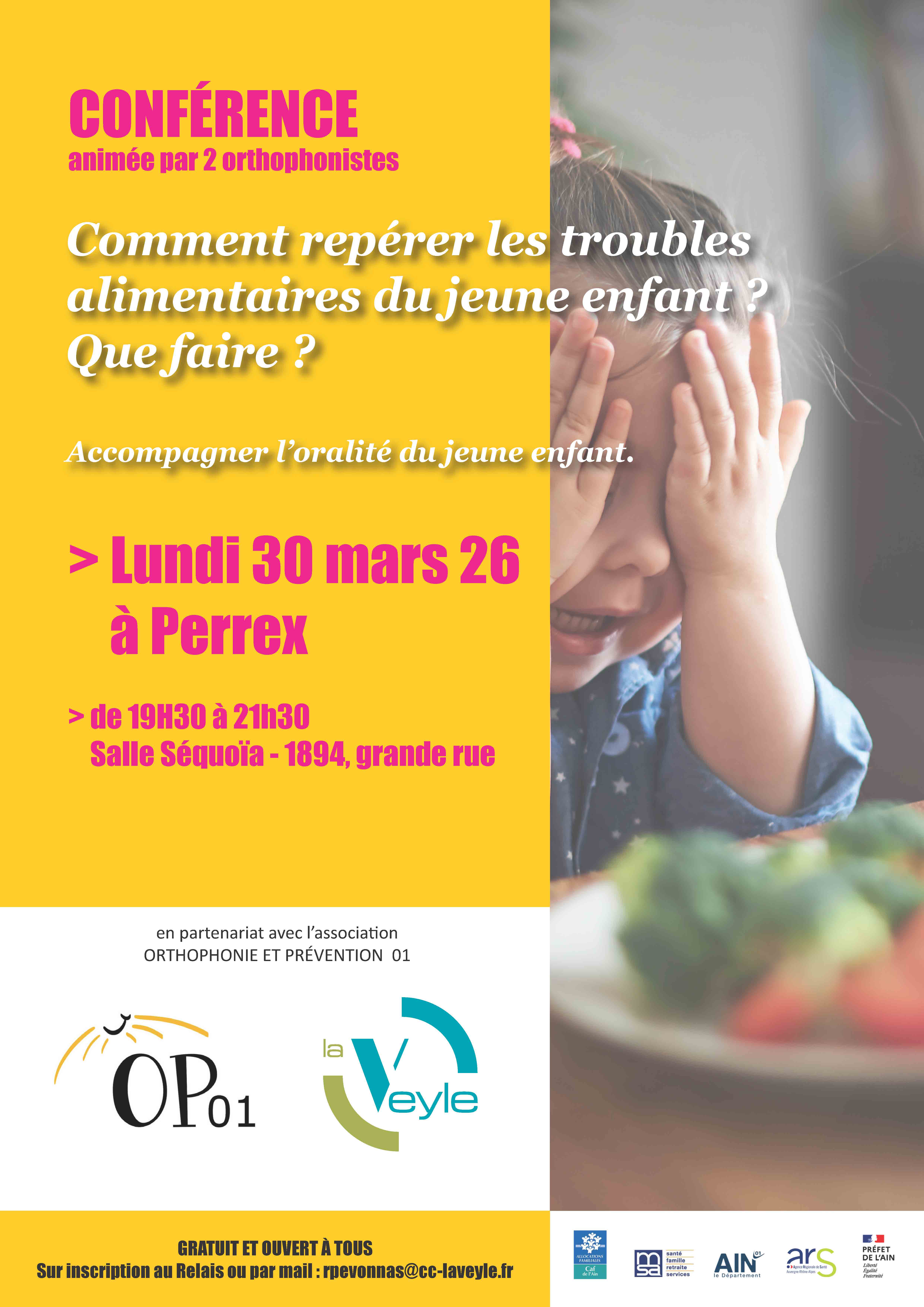 Affiche conférence Orthophonie 03 2026